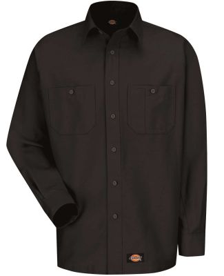 Wrangler WS10T Long Sleeve Work Shirt Tall Sizes in Black