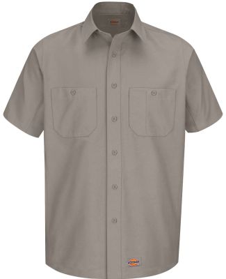 Wrangler WS20 Short Sleeve Work Shirt in Silver