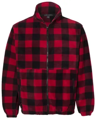 Sierra Pacific 3061 Full-Zip Fleece Jacket Red/ Black