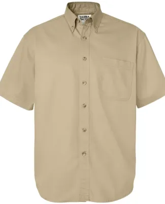 Sierra Pacific 0201 Short Sleeve Cotton Twill Shir Khaki