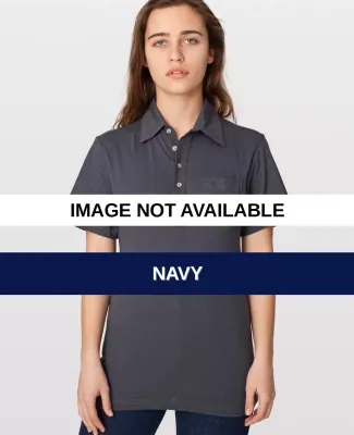 2412 American Apparel Unisex Fine Jersey Short Sle Navy