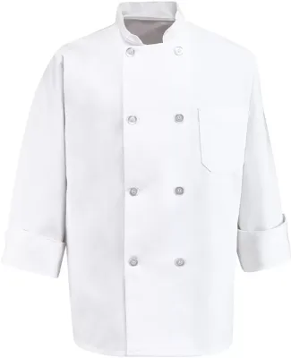 Chef Designs 0403 Eight Pearl Button Chef Coat White