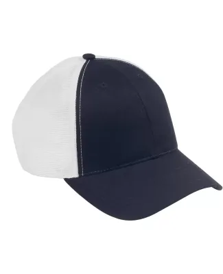 OSTM Big Accessories Old School Baseball Cap with  NAVY/ WHITE