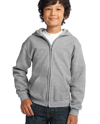 Wholesale Youth Fleece Zip Up Hooded Sweatshirt in Navy