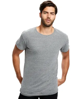 US Blanks US3400 Men's 4.9 oz. Triblend Skater Tee in Tri grey