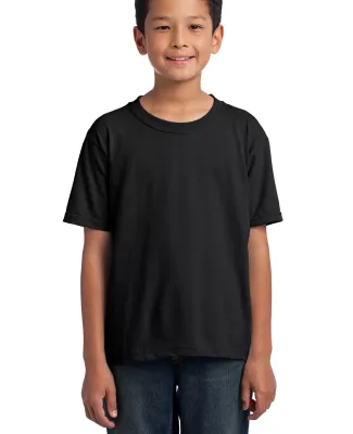 3931B Fruit of the Loom Youth 5.6 oz. Heavy Cotton Black