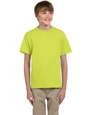 3931B Fruit of the Loom Youth 5.6 oz. Heavy Cotton Safety Green