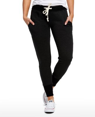 US Blanks US871 Ladies' French Terry Sweatpant in Tri charcoal