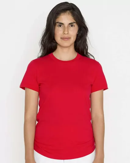 Los Angeles Apparel 21002 Ladies Fine Jersey Tee Red