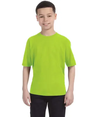 Anvil 990B Combed Ring Spun Cotton Fashion Youth T in Neon green