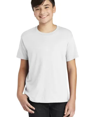 Anvil 990B Combed Ring Spun Cotton Fashion Youth T in White