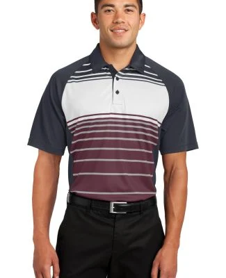 Sport Tek ST600 Sport-Tek Dry Zone Sublimated Stri in Maroon