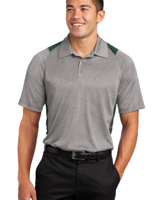 Sport Tek ST665 Sport-Tek® Heather Colorblock Con in Vnt he/for grn