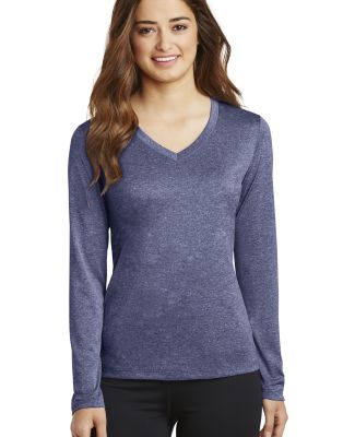 Sport Tek LST360LS Sport-Tek Ladies Long Sleeve He in True navy heather