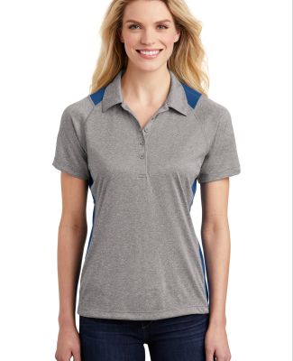 Sport Tek LST665 Sport-Tek® Ladies Heather Colorb in Vtghthr/ry