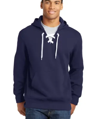 Sport Tek ST271 Sport-Tek Lace Up Pullover Hooded  True Navy