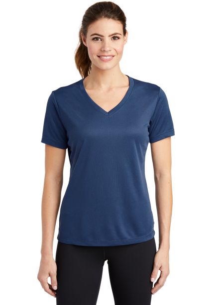 Sport Tek LST340 Sport-Tek Ladies PosiCharge Racer in Graphite