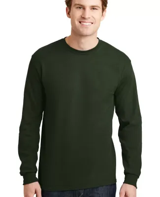 Gildan 8400 5.6 oz. Ultra Blend 50/50 Long-Sleeve  in Forest green