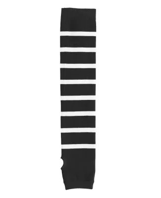 Sport Tek STA03 Sport-Tek Striped Arm Socks Black/White