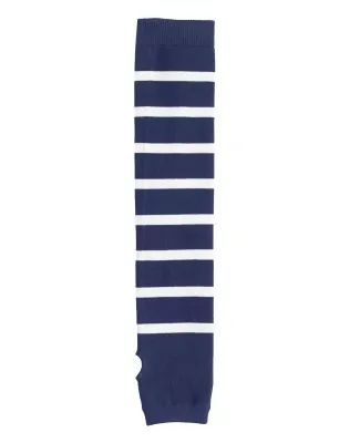 Sport Tek STA03 Sport-Tek Striped Arm Socks True Navy/Wht