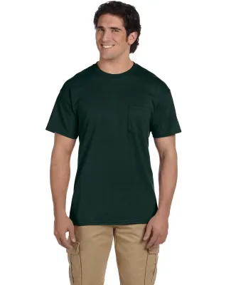 GILDAN 8300 5.6 oz. Ultra Blend® 50/50 Pocket T-S in Forest green