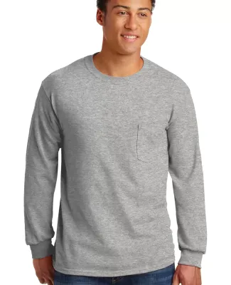 2410 Gildan 6.1 oz. Ultra Cotton® Long-Sleeve Poc in Sport grey