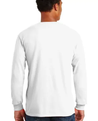 2410 Gildan 6.1 oz. Ultra Cotton® Long-Sleeve Poc in White