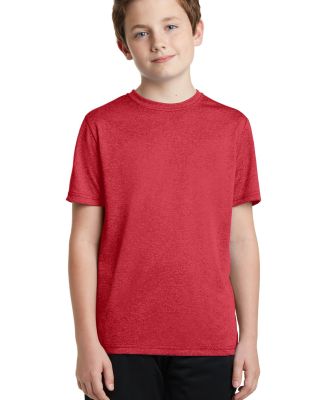 Sport Tek YST360 Sport-Tek Youth Heather Contender in Scarlet heather