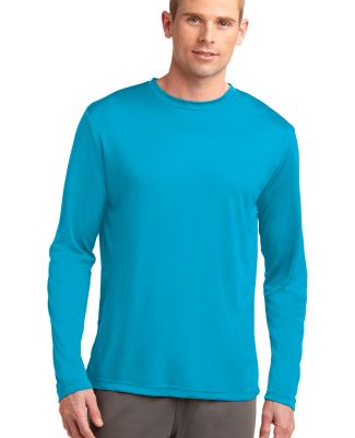Sport Tek TST350LS Sport-Tek Tall Long Sleeve Posi in Atomic blue