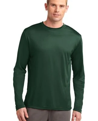 Sport Tek TST350LS Sport-Tek Tall Long Sleeve Posi in Forest green