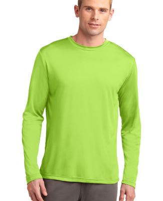 Sport Tek TST350LS Sport-Tek Tall Long Sleeve Posi in Lime shock