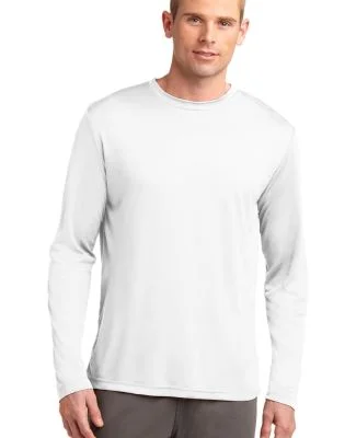Sport Tek TST350LS Sport-Tek Tall Long Sleeve Posi in White
