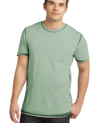 District DT1200 CLOSEOUT  - Young Mens Faded Crew  Forest Green