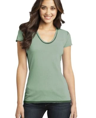 District DT2202 CLOSEOUT  - Juniors Faded Rounded  Forest Green