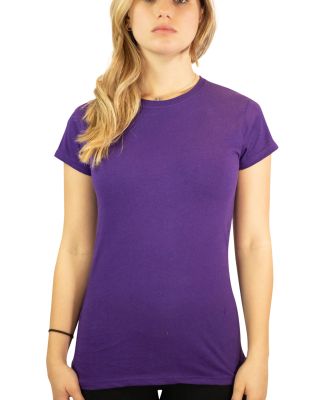 64000L Gildan Ladies 4.5 oz. SoftStyle™ Ringspun in Purple
