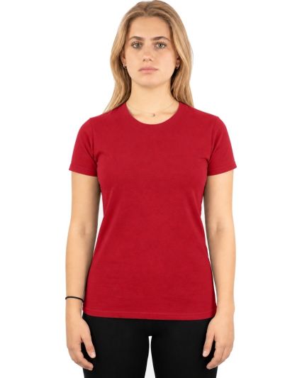 64000L Gildan Ladies 4.5 oz. SoftStyle™ Ringspun in Red