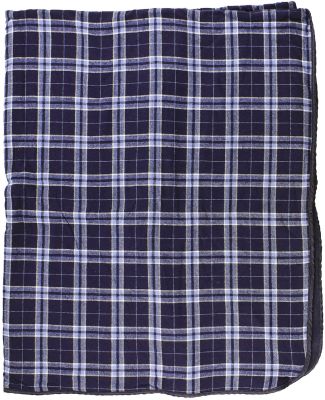 Boxercraft FB250 Flannel Blanket in Navy/ silver