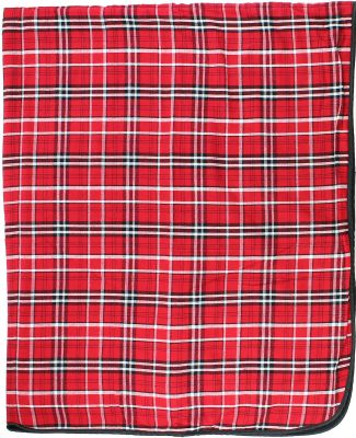 Boxercraft FB250 Flannel Blanket in Red/ black