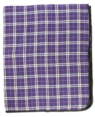 Boxercraft FB250 Flannel Blanket in Purple/ white