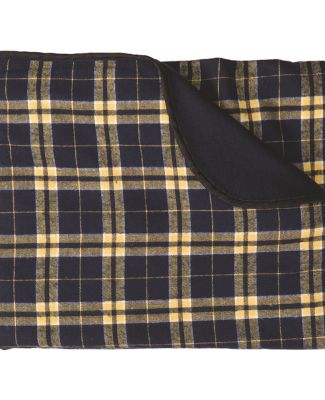 Boxercraft FB250 Flannel Blanket Navy/ Gold
