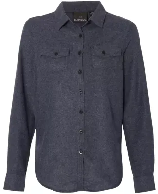 Burnside 5200 Women's Long Sleeve Solid Flannel Sh Denim