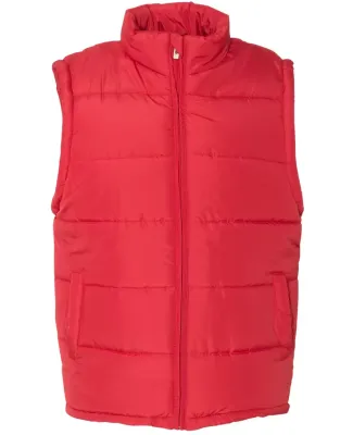 Burnside 8700 Puffer Vest Red