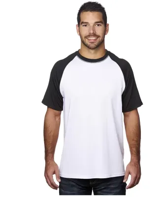 Burnside 9150 Rash Guard Shirt White/ Black