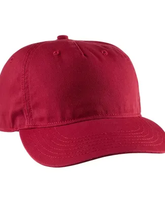 econscious EC7087 Twill 5-Panel Unstructured Hat in Red
