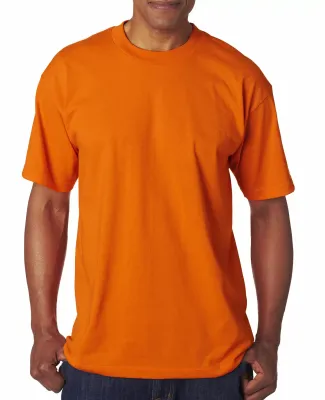 Bayside 1701 USA-Made 50/50 Short Sleeve T-Shirt in Safety orange
