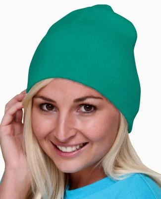 Bayside BA3810 Beanie in Kelly green