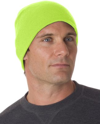 Bayside BA3810 Beanie in Lime green