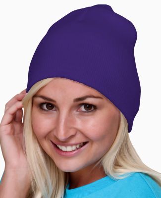 Bayside BA3810 Beanie in Purple