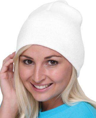 Bayside BA3810 Beanie in White