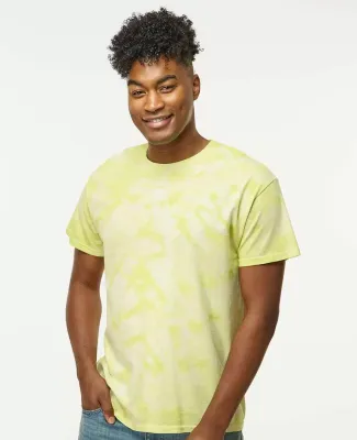 Dyenomite 200CR Crystal Tie Dyed T-Shirts in Citron